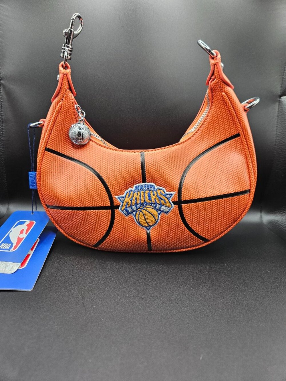 NBA New York Knicks Montana West Basketball Shaped Hobo Bag NWT